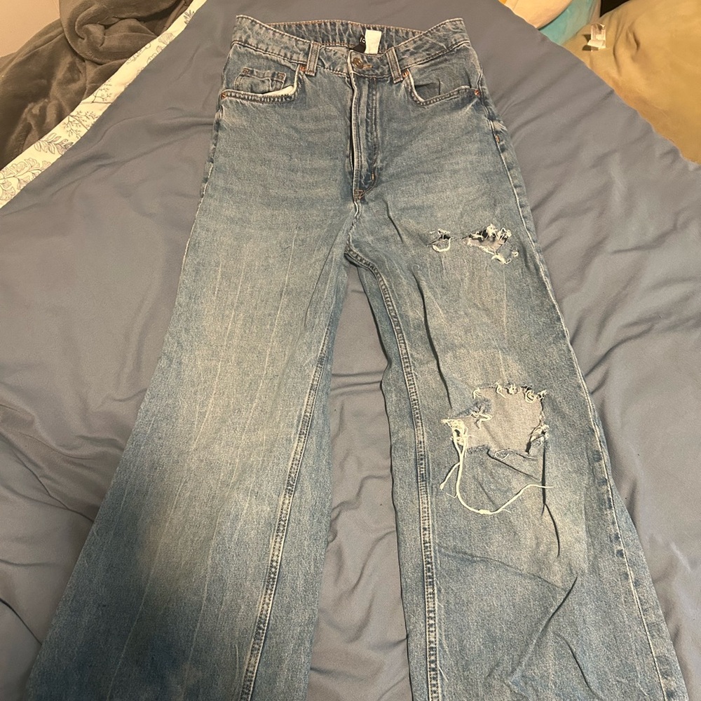Wide leg h&m jeans